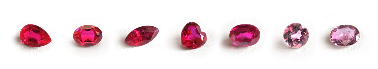 Ruby gemstone color-grading scale at the Gemcamp Manila Laboratory