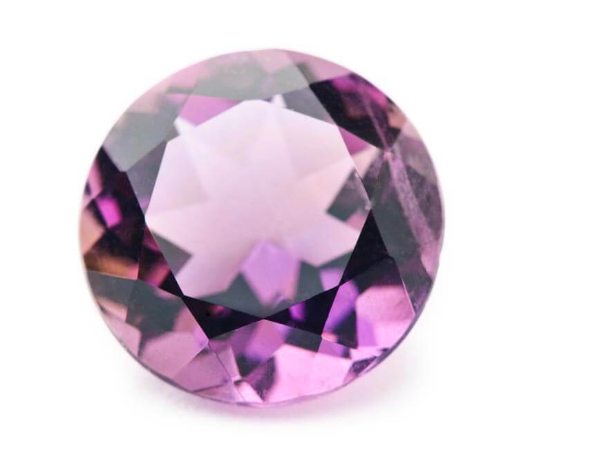 Round Amethyst gemstone certified at Gemcamp's Manila Gemological Laboratory